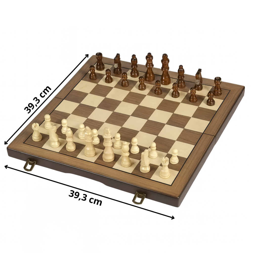 Jeu d'échecs en bois