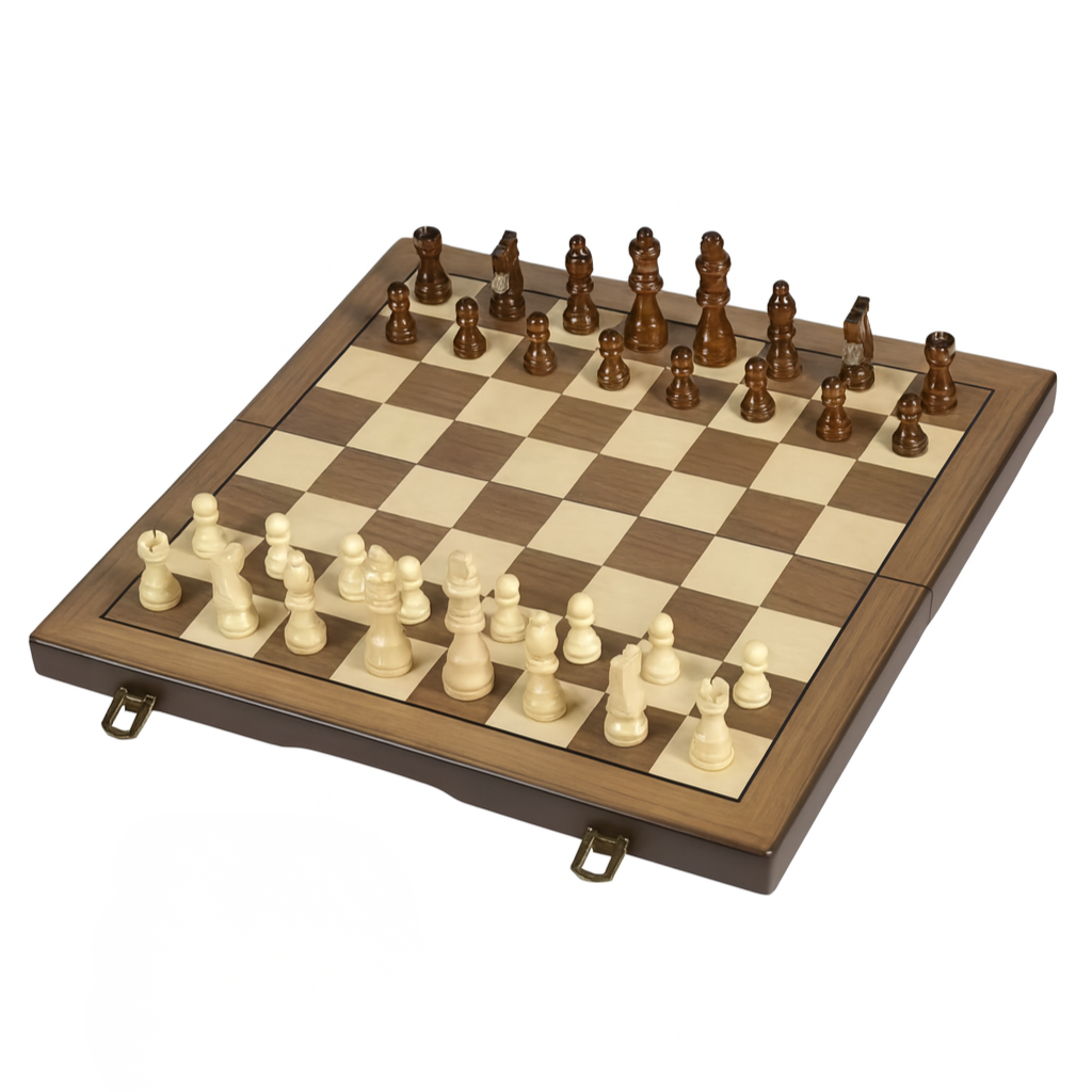 Jeu d'échecs en bois