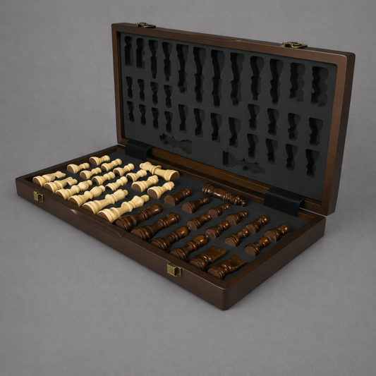 Jeu d'échecs en bois 